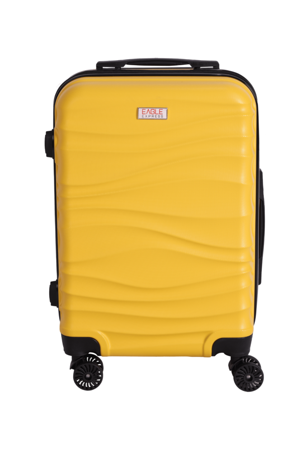 luggage bags with scratch resistant finish and 360° spinner wheels