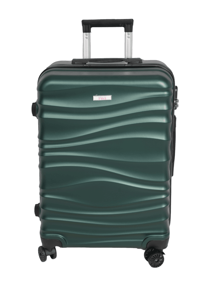 luggage bags with scratch resistant finish and 360° spinner wheels