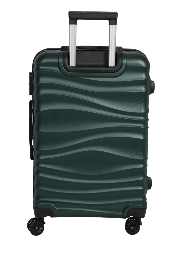 luggage bags with scratch resistant finish and 360° spinner wheels