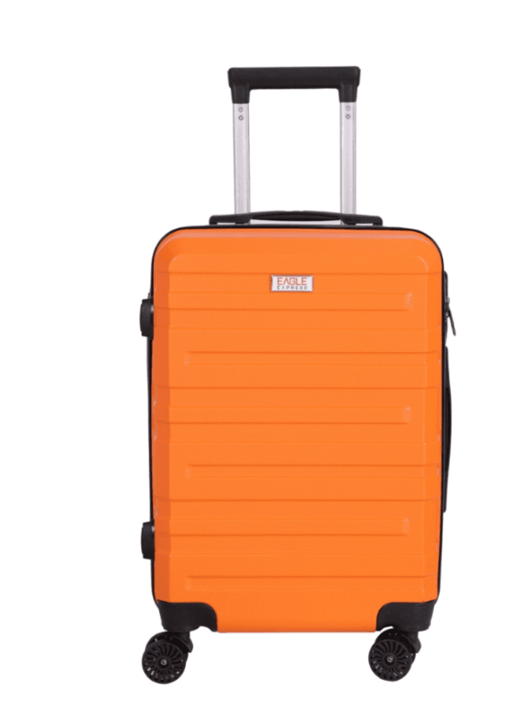 luggage bag with 360° spinner wheels and scratch resistant finish