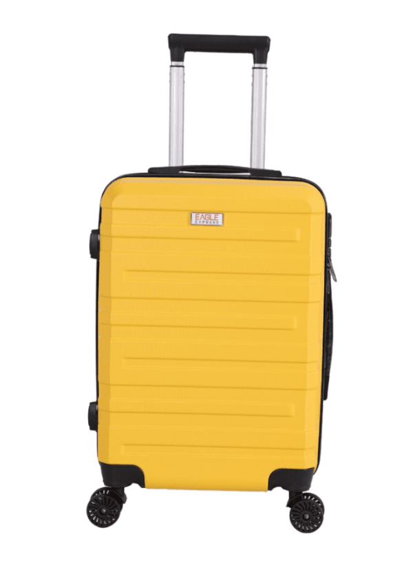 luggage bag with 360° spinner wheels and scratch resistant finish