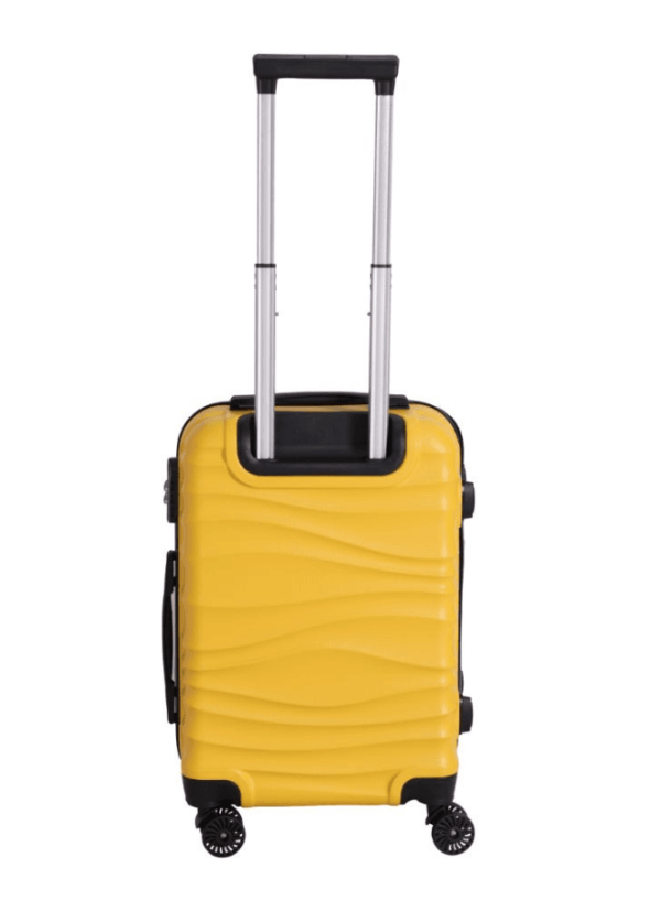 luggage bag with 360° spinner wheels and scratch resistant finish