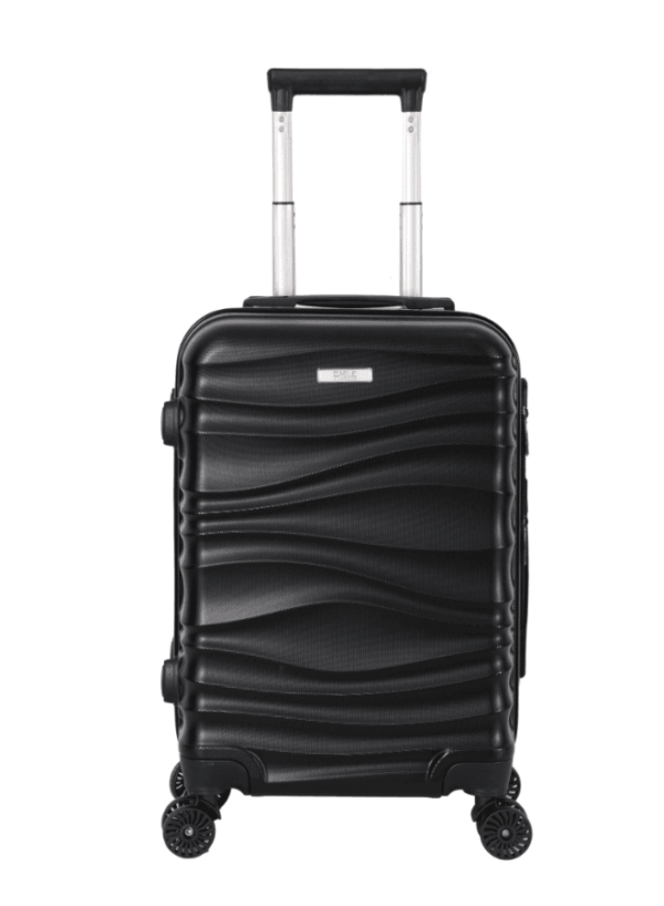 luggage bag with 360° spinner wheels and scratch resistant finish