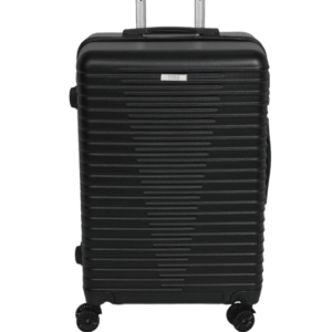 luggage bag with 360° spinner wheels and scratch resistant finish