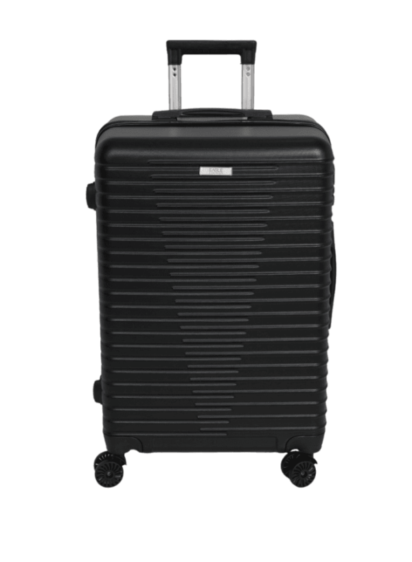 luggage bag with 360° spinner wheels and scratch resistant finish