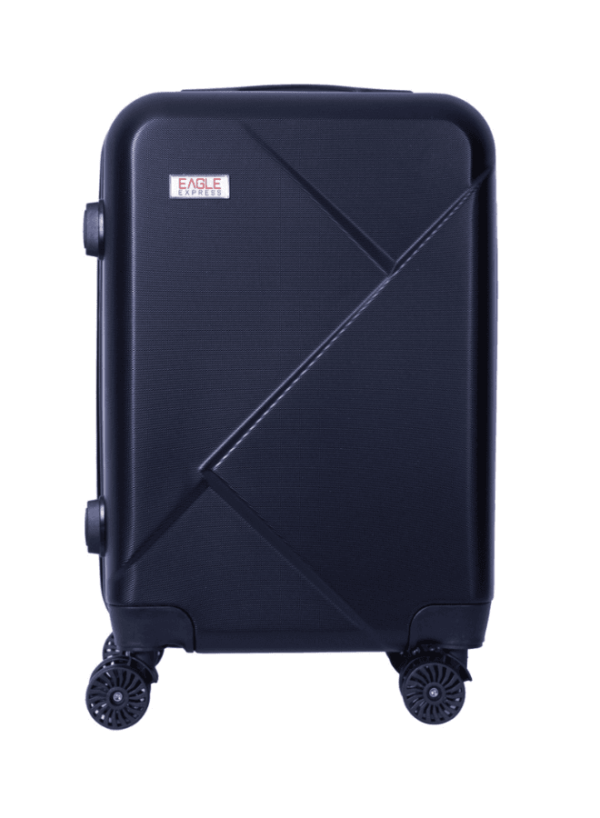 luggage bag with 360° spinner wheels and scratch resistant finish