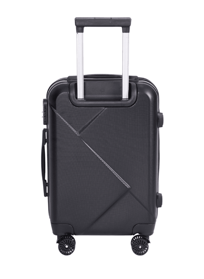 luggage bag with 360° spinner wheels and scratch resistant finish