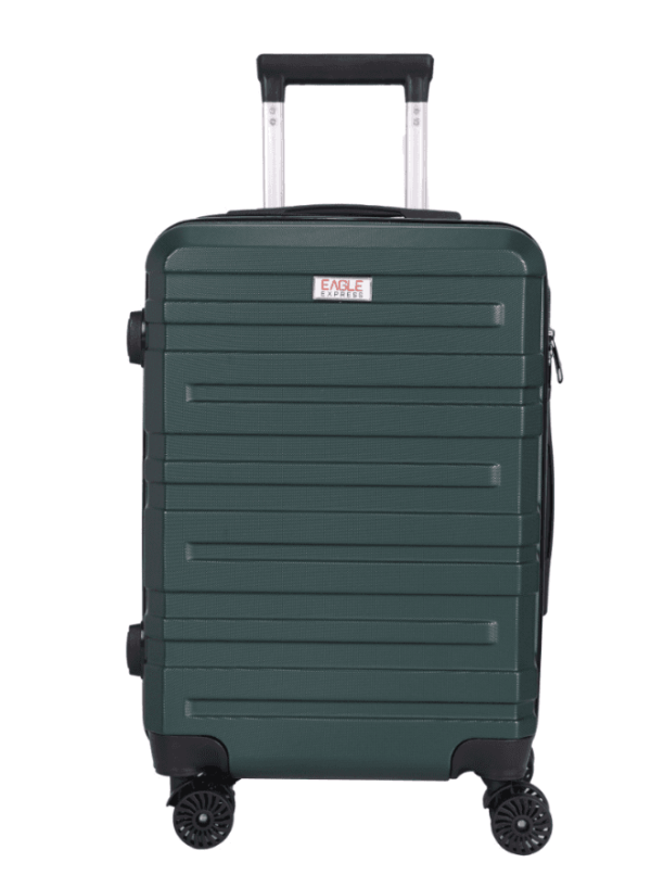 luggage bag with 360° spinner wheels and scratch resistant finish