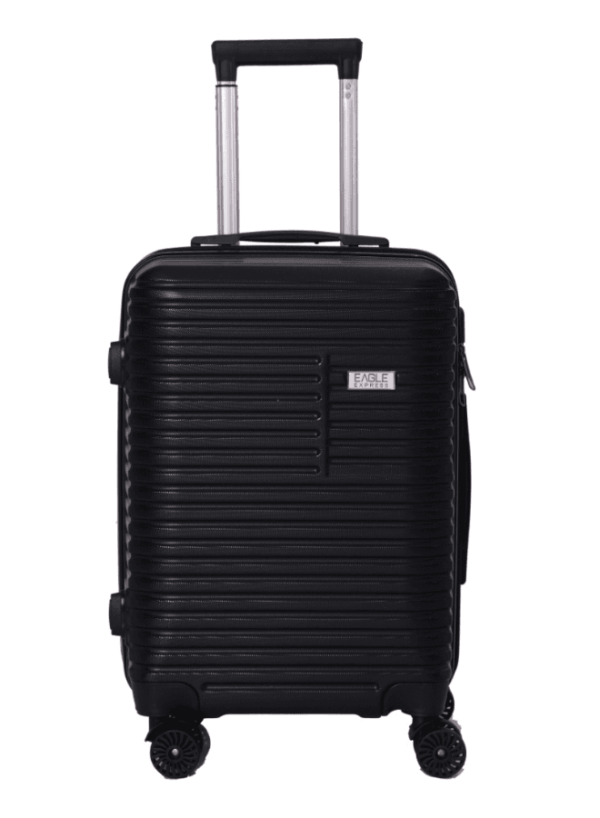 luggage bag with 360° spinner wheels and scratch resistant finish