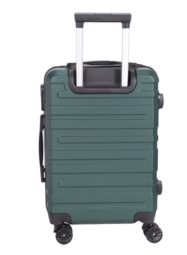 luggage bag with 360° spinner wheels and scratch resistant finish