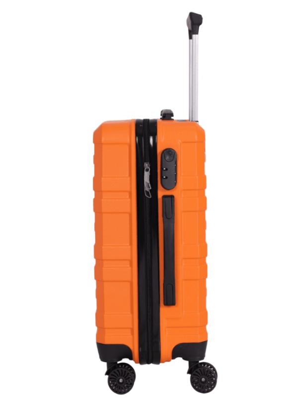 luggage bag with 360° spinner wheels and scratch resistant finish