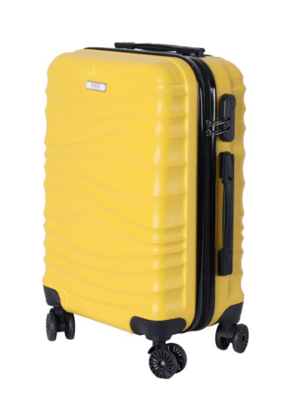 luggage bag with 360° spinner wheels and scratch resistant finish