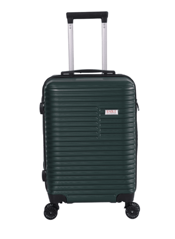 luggage bag with 360° spinner wheels and scratch resistant finish