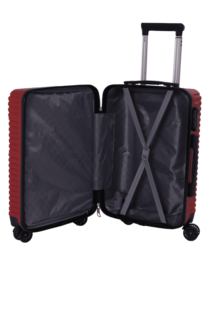 luggage bags with scratch resistant finish and 360° spinner wheels
