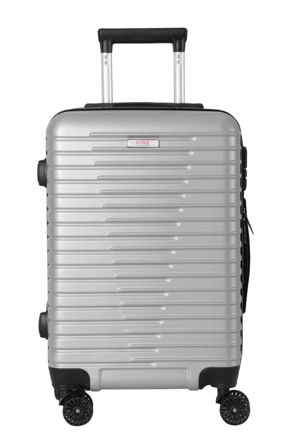 luggage bags with scratch resistant finish and 360° spinner wheels