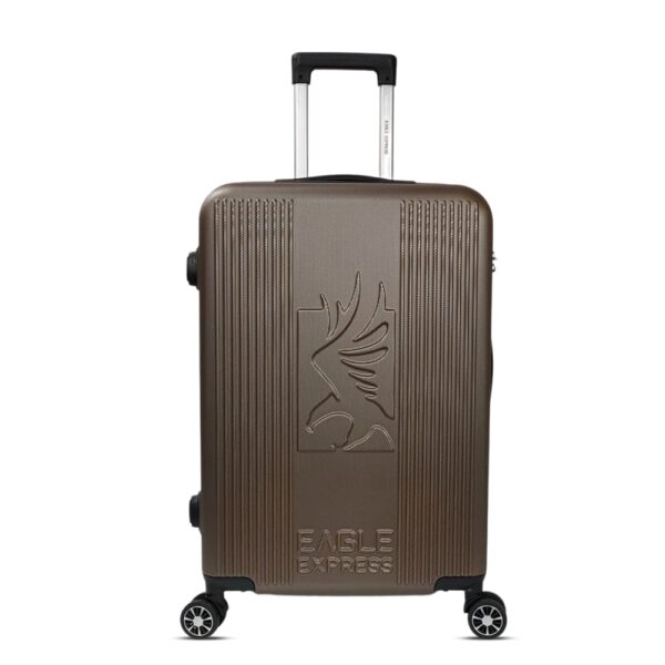 brown 28 inch check in luggage bag