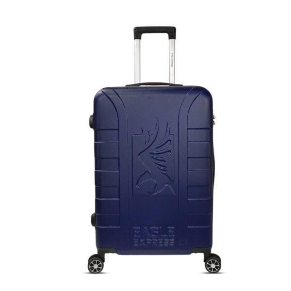 men's travel suitcase navy blue