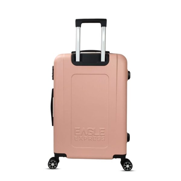 Defender ABS Hard Trolley 24 inch Baby Pink back view