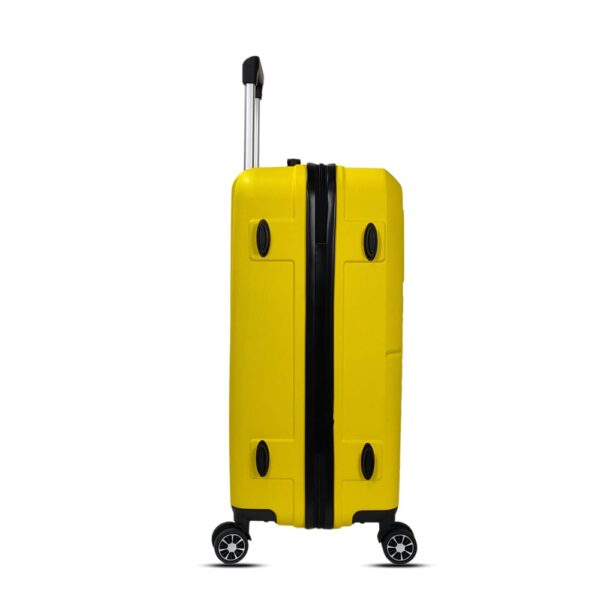 luggage bags with scratch resistant finish and 360° spinner wheels