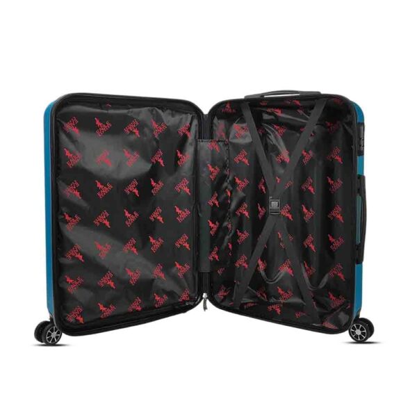 luggage bags with scratch resistant finish and 360° spinner wheels