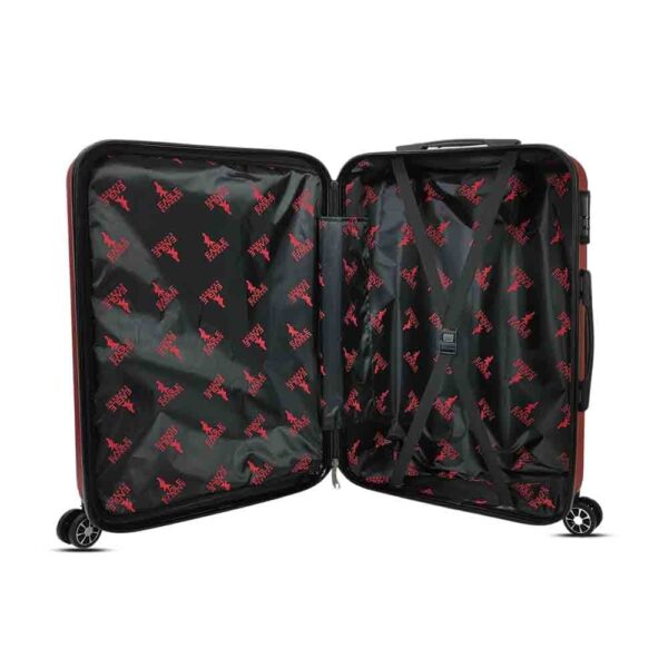 luggage bags with scratch resistant finish and 360° spinner wheels