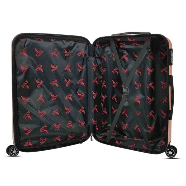 luggage bags with scratch resistant finish and 360° spinner wheels