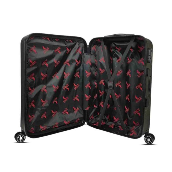 luggage bags with scratch resistant finish and 360° spinner wheels