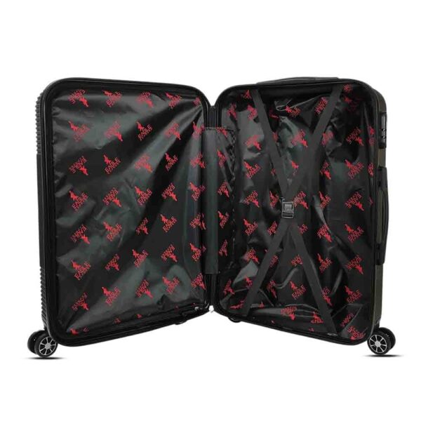 luggage bags with scratch resistant finish and 360° spinner wheels