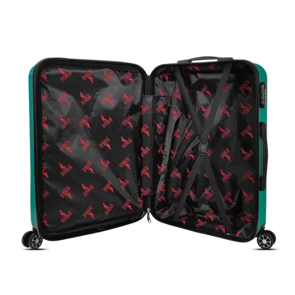 luggage bags with scratch resistant finish and 360° spinner wheels