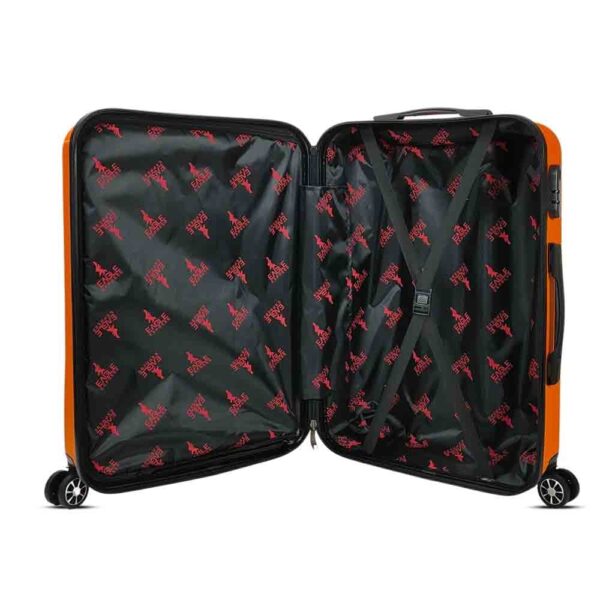 luggage bags with scratch resistant finish and 360° spinner wheels