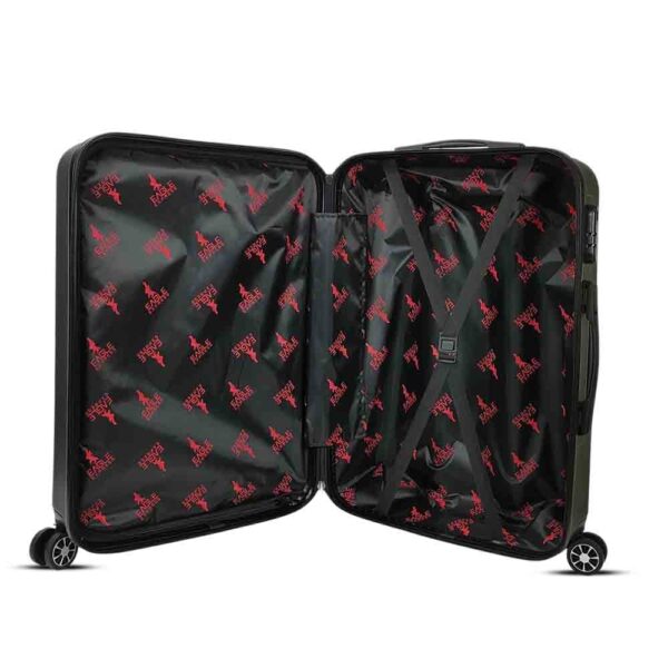 luggage bags with scratch resistant finish and 360° spinner wheels