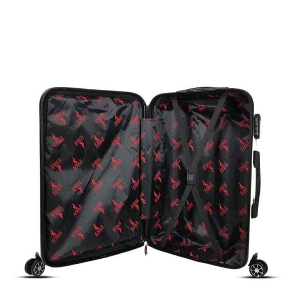 luggage bags with scratch resistant finish and 360° spinner wheels