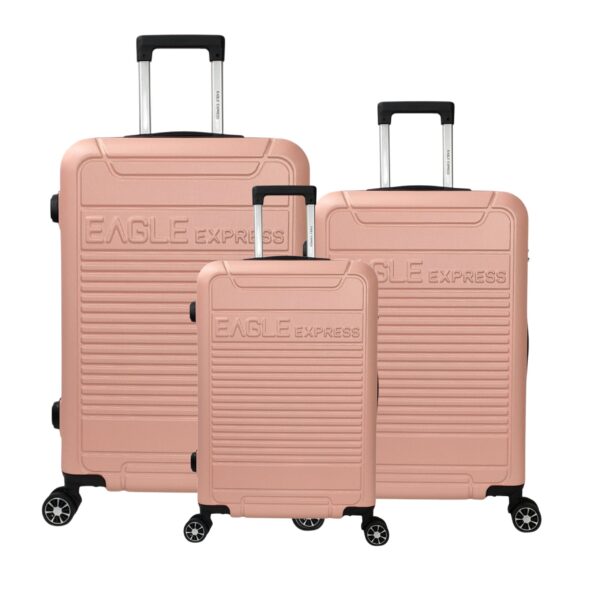 travel bag set baby pink color