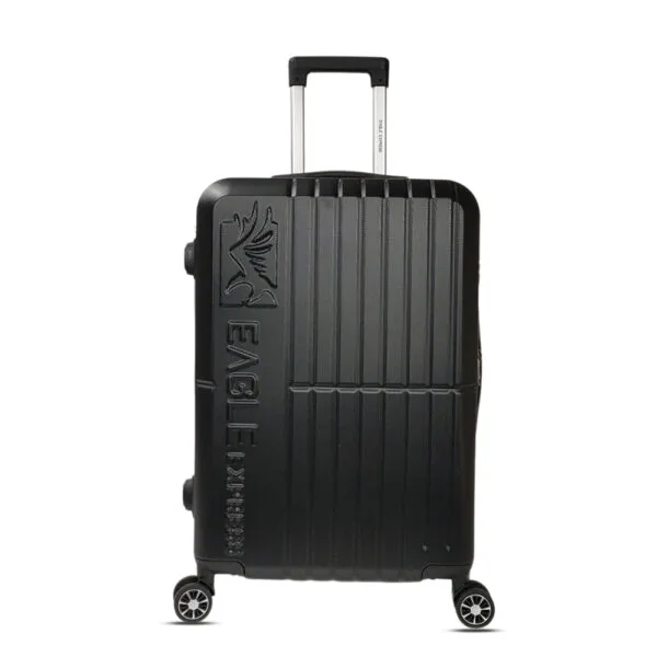 black travel suitcase 24 inch